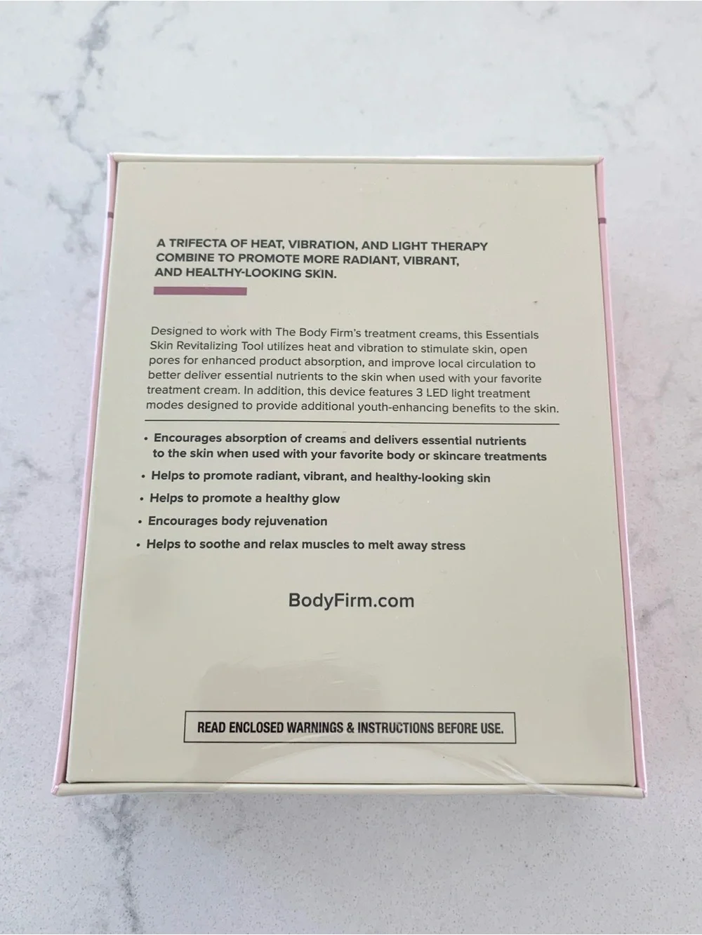 Body Firm Essentials Skin Revitalizing Tool - Heat and LED Light Therapy